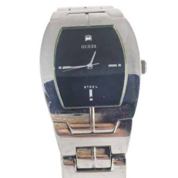 Guess Highrise Black Dial Stainless Steel Men´s